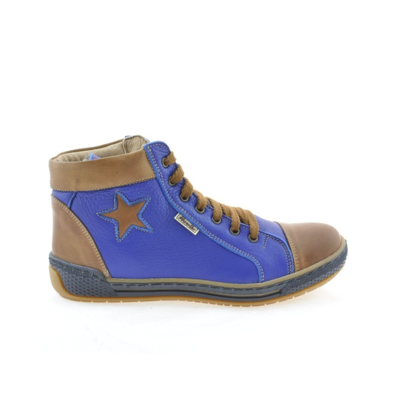 Bottes femme 3274 indigo+marron