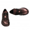 Chaussures casual femme 6026 bordeaux nacré combiné