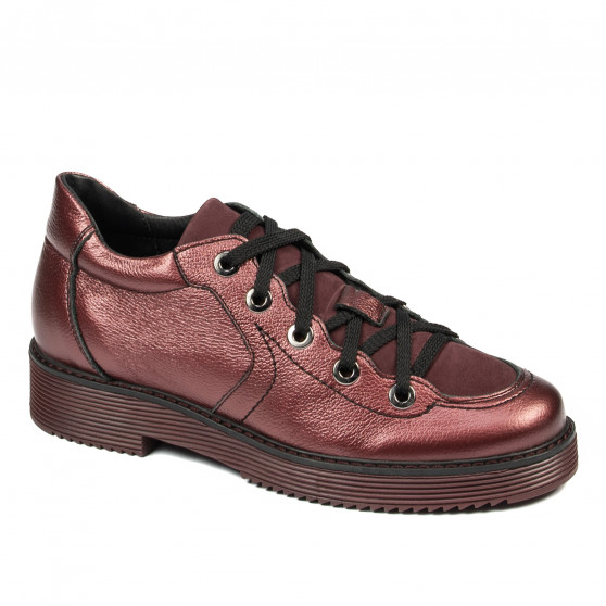 Chaussures casual femme 6026 bordeaux nacré combiné Chaussures casual femme 6026 bordeaux nacré combiné