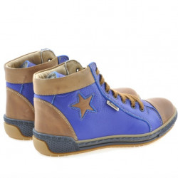 Bottes femme 3274 indigo+marron