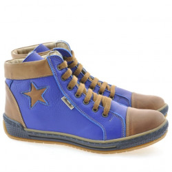 Bottes femme 3274 indigo+marron