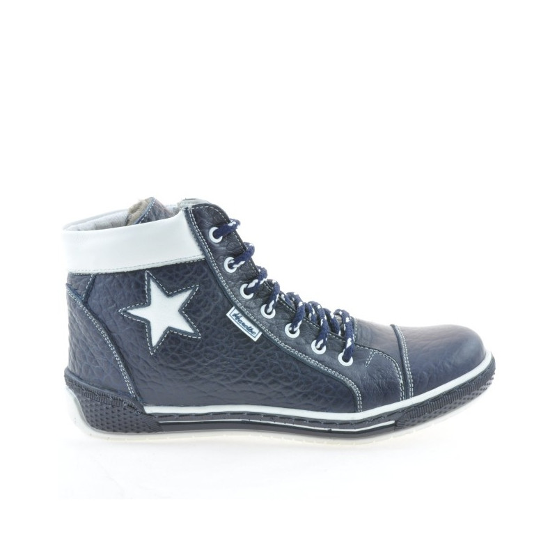 Bottes femme 3274 indigo+blanc