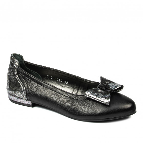 Ballerines femme 6014 noir combiné Ballerines femme 6014 noir combiné
