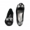 Ballerines femme 6014 noir combiné