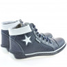 Bottes femme 3274 indigo+blanc