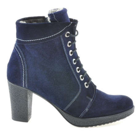 Bottines femme 3231 indigo velours