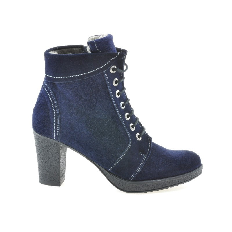 Bottines femme 3231 indigo velours