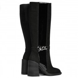 Bottes femme 1185 bufo noir combiné