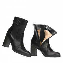 Bottes femme 1177 noir satiné