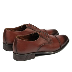 Chaussures élégantes hommes 838 à cognac