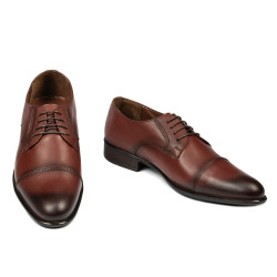 Chaussures élégantes hommes 838 à cognac