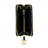 Portefeuille femme 204g noir caviar