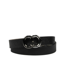 Ceinture femme 37m noir pressé