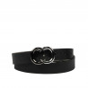 Ceinture femme 37m noir pressé