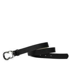 Ceinture femme 37m noir pressé