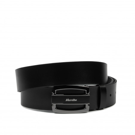 Ceinture hommes 72b noir brillant