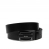 Ceinture hommes 72b noir brillant