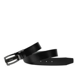 Ceinture hommes 72b noir brillant