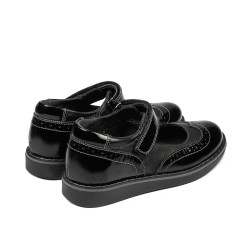 Chaussures petits enfants 56c vernis noir combiné