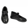 Chaussures petits enfants 56c vernis noir combiné