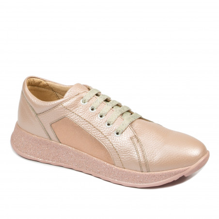 Baskets/chaussures casual femme 6010 poudre nacrée combinée