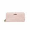 Portefeuille femme 201g croco rose