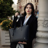 Sac à main femme bandoulière 034g noir saffiano lifestyle
