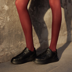 Chaussures de sport femme 6077 noir combiné lifestyle