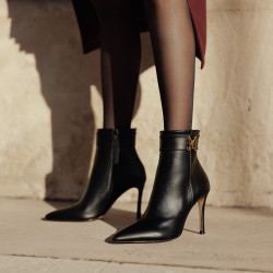 Bottes à talon femme 1400 noir lifestyle