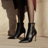 Bottes à talon femme 1400 noir lifestyle