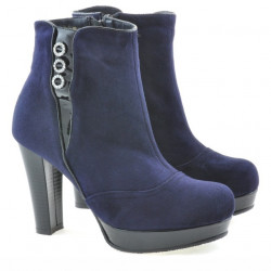 Bottines femme 1138 indigo antilope combiné