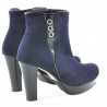 Bottines femme 1138 indigo antilope combiné