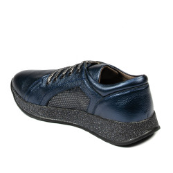 Baskets décontractées femme 6010 indigo nacré combiné