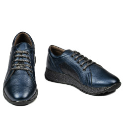 Baskets décontractées femme 6010 indigo nacré combiné