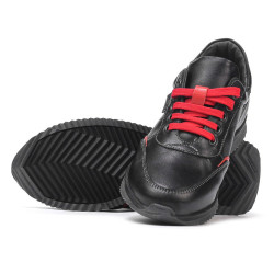 Baskets adolescents 374 noir