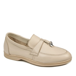 Mocassins femme 6054 crème
