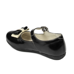 Chaussures enfants petits 51c vernis noir+beige