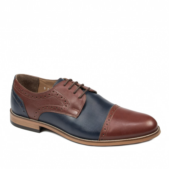 Chaussures élégantes homme 880 marron+indigo Chaussures élégantes homme 880 marron+indigo
