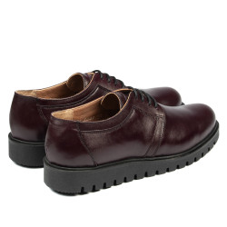 Chaussures décontractées femme 6007 bordeaux