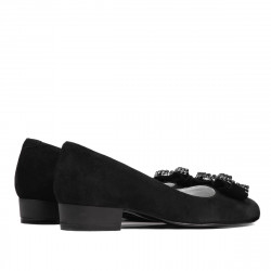 Chaussures élégantes/casual femme 1290 noir antelope