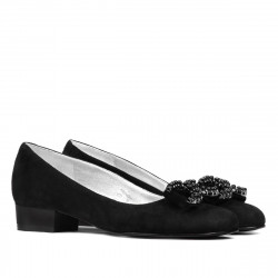 Chaussures élégantes/casual femme 1290 noir antelope