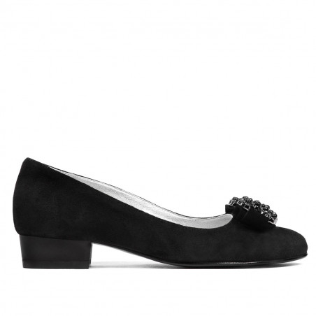 Chaussures élégantes/casual femme 1290 noir antelope