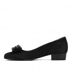 Chaussures élégantes/casual femme 1290 noir antelope