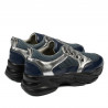 Baskets femme 6038 indigo combiné