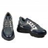 Baskets femme 6038 indigo combiné