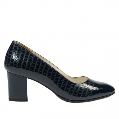 Chaussures élégantes femme 1268 vernis indigo