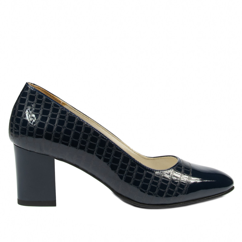 Chaussures élégantes femme 1268 vernis indigo