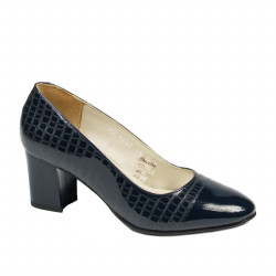 Chaussures élégantes femme 1268 vernis indigo