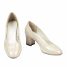 Chaussures élégantes femme 1268 vernis ivoire