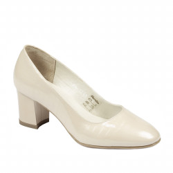 Chaussures élégantes femme 1268 vernis ivoire